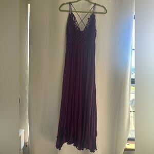Free People Deep Purple Maxi Dress